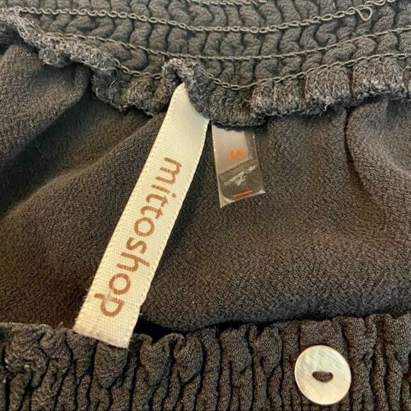 Boho Festival Smocked Shoulder Top with Floral‎ Embroidery Size Small - Picture 5 of 7